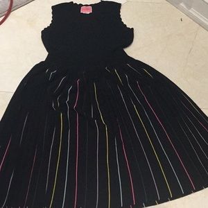 Kate Spade knit midi dress with pleated full skirt